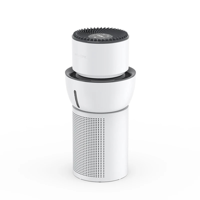 Machine de purification de l'air à humidificateur diffuseur blanc Filtre au charbon actif 2 en 1 35W