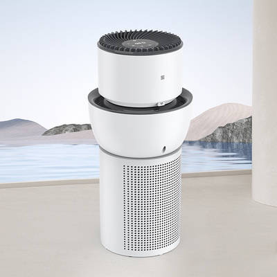 Appareil de purification d'air pour grande pièce avec humidificateur Hepa et lumière UVC