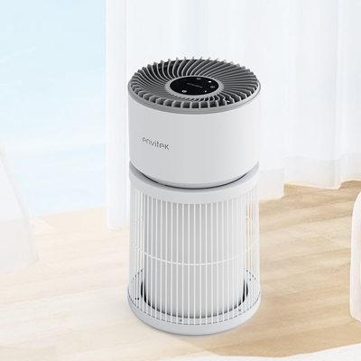 Purificateur d'air WiFi intelligent pour animaux de compagnie 4 vitesses en mode veille PM2.5 Affichage Filtre HEPA pour les poils / odeurs des animaux de compagnie